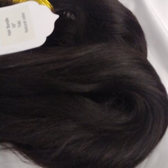Human Hair Bundle Virgin Brown 16in 16in 14 In 300gm Yaki 10A - Picture 6 of 7